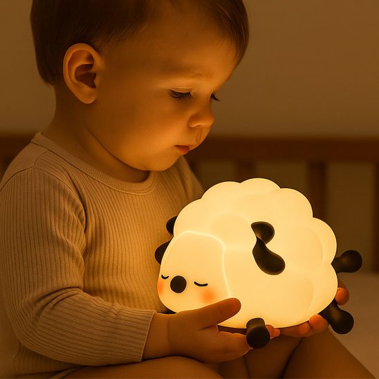 Veilleuse bébé design adorable captive attention bébé