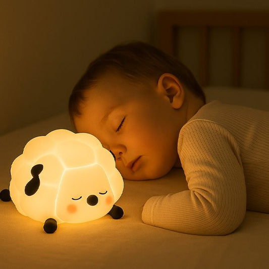 Veilleuse bébé motif mouton berger lumineux pour nuit sans peur