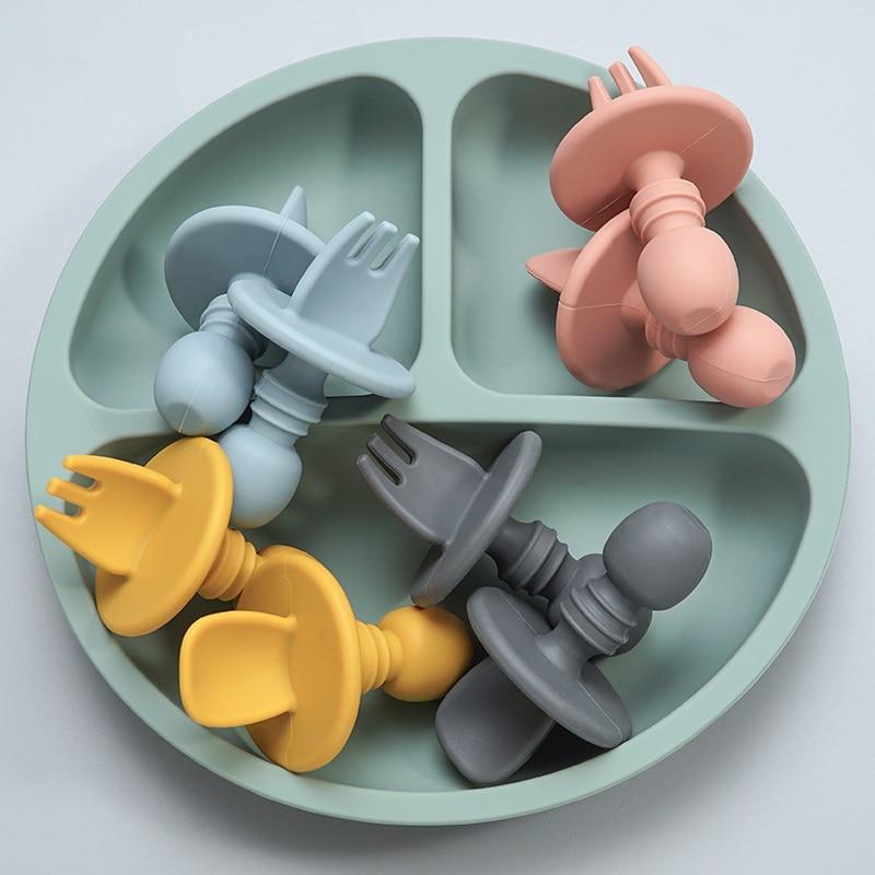 CuttieSpoon™ | Cuillère et fourchette pour bébé | Maman - Mummybambin